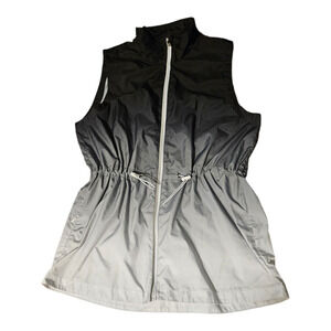 Xersion Medium Tall Zip Up Sleeveless Coat